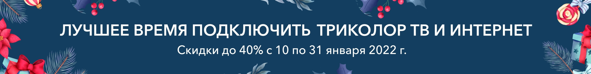 Новогодняя распродажа: скидки до 40% триколор купить